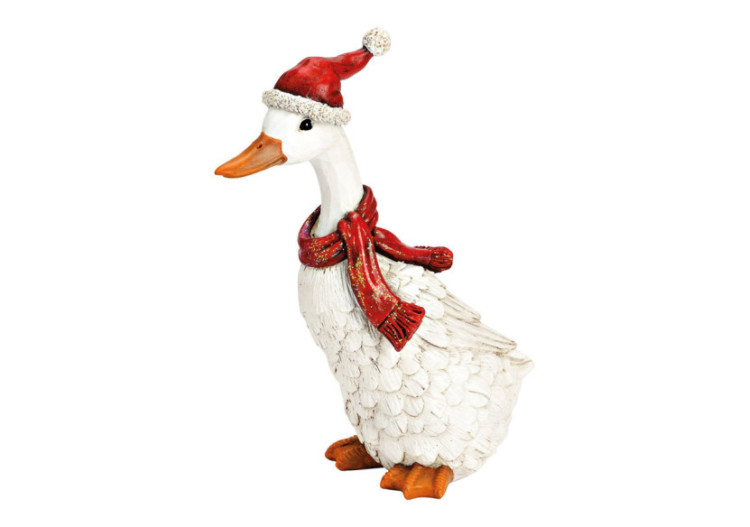 Oie de Noël en Poly - 10x26x13cm - 10041391 - WURM