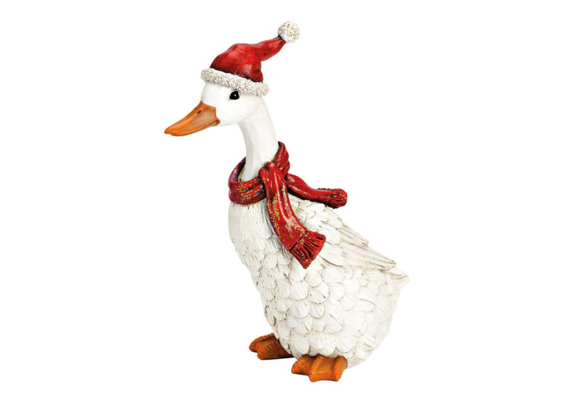 Oie de Noël en Poly - 10x26x13cm - 10041391 - WURM Oie de Noël en Poly - 10x26x13cm - 10041391 - WURM