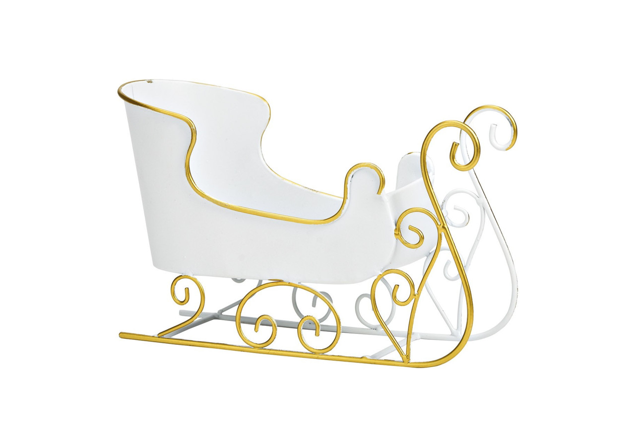 Sculpture de Traîneau en Métal - 25x16x12cm - 10041438 - WURM