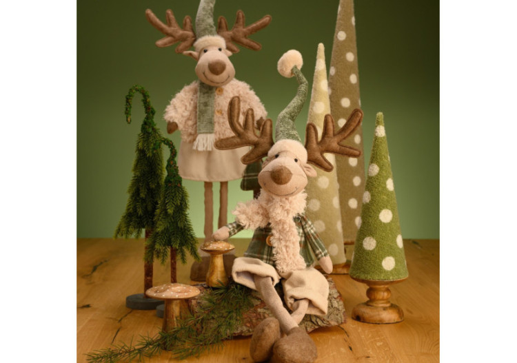 Arbre de Noël décoratif - Mangue et textile beige 16 x 78 x 16 cm - 10041468 - WURM 2