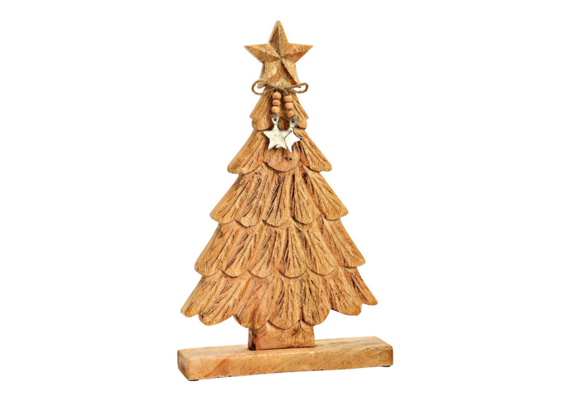 Arbre de Noël décoratif - Mangue marron 25 x 41 x 6 cm - 10041471 - WURM