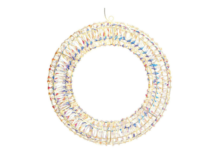 Couronne LED avec minuterie - 600 LEDs, 6/18h, IP44, 50cm - 10041513 - WURM