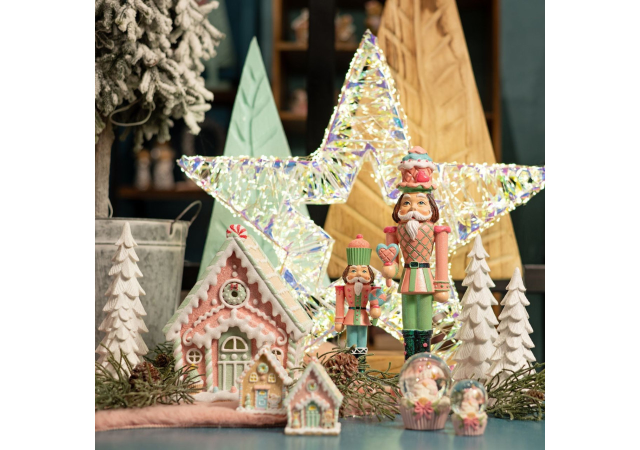 Étoile lumineuse avec minuterie - 1440 LEDs, chaud, IP44, 60x60x10cm - 10041515 - WURM