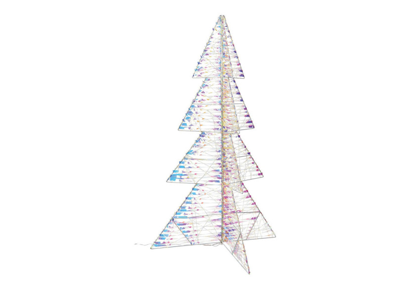 Sapin lumineux avec minuterie - 960 LEDs, chaud, IP44, 65x118x65cm - 10041517 - WURM