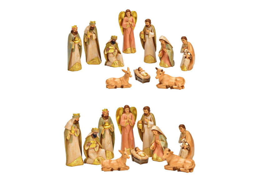 Set de crèche - 10 figurines en poly multicolore, 4-15cm - 10041603 - WURM Set de crèche - 10 figurines en poly multicolore, 4-15cm - 10041603 - WURM