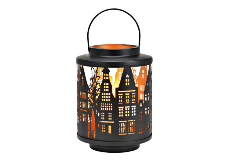 Lanterne Ville en Métal - 17x24x17cm - 10041643 - WURM