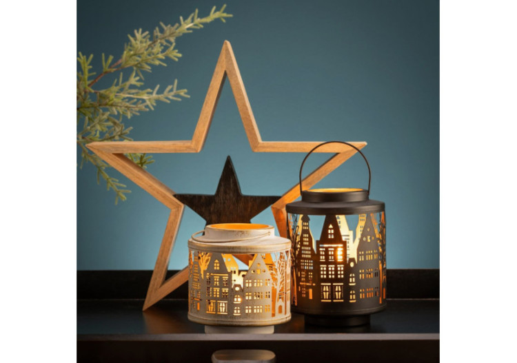 Lanterne Ville en Métal - 17x24x17cm - 10041643 - WURM 2