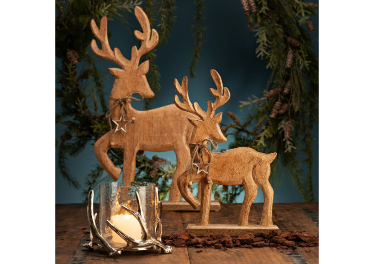 Lanterne Geweih - Métal et verre argenté 20x17x20cm - 10041822 - WURM 2