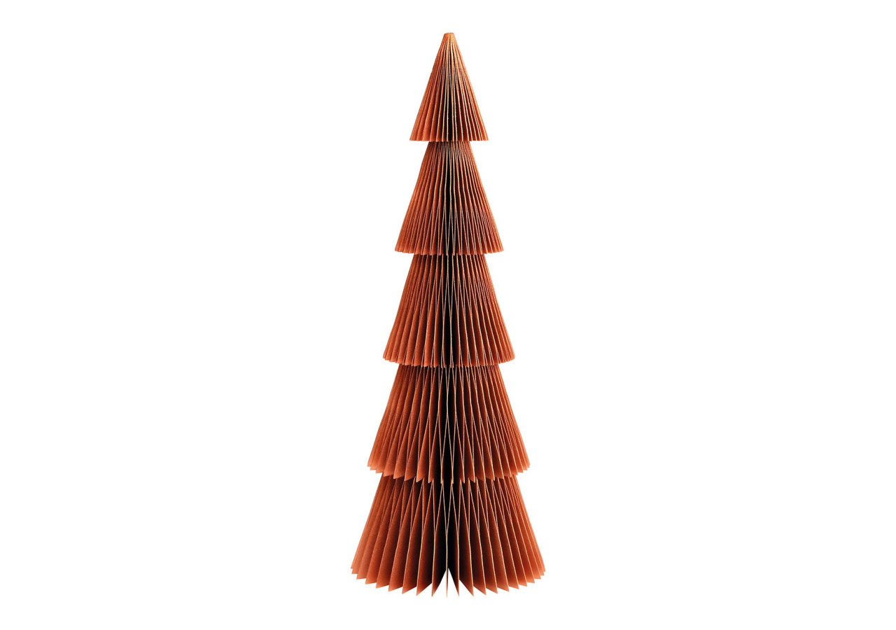 Arbre en Papier Honeycomb - Marron 14x40x14cm - 10042024 - WURM