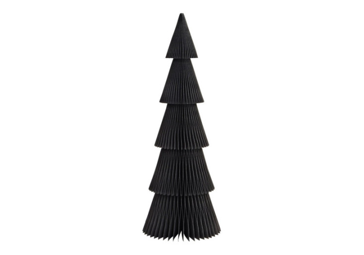Arbre en Papier Honeycomb - Noir 14x40x14cm - 10042027 - WURM