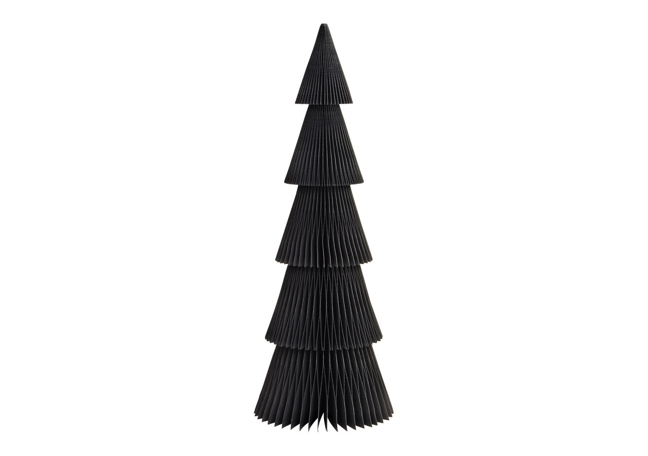 Arbre en Papier Honeycomb - Noir 14x40x14cm - 10042027 - WURM