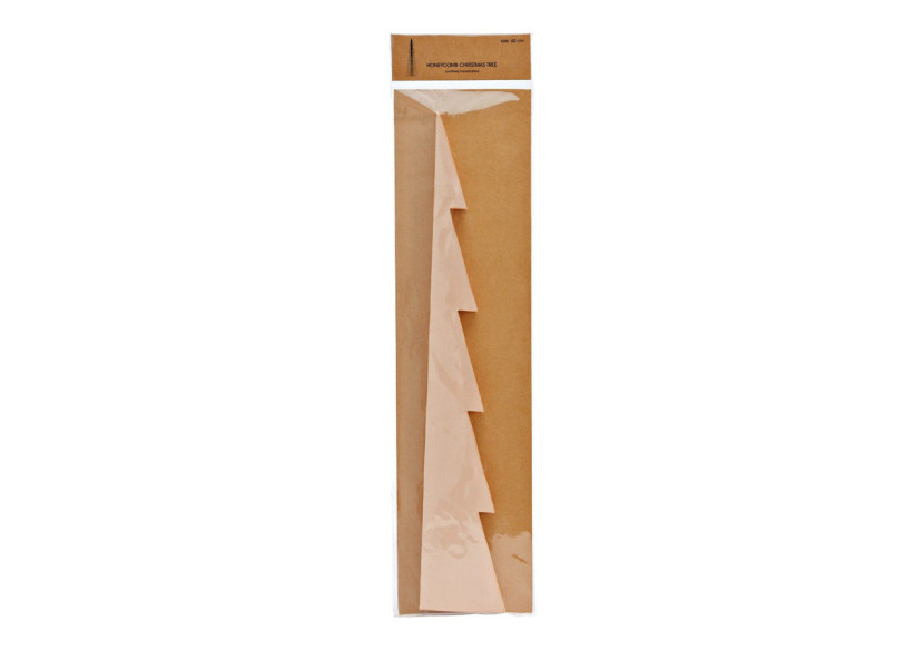 Arbre en Papier Honeycomb - Beige 14x40x14cm - 10042033 - WURM