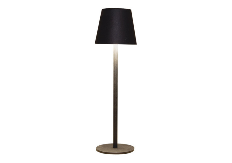 Lampe de Table LED - Dimmable, Touch on/off, Indoor/Outdoor, Métal Mat Noir, 11x36x11cm - 10042144 - WURM