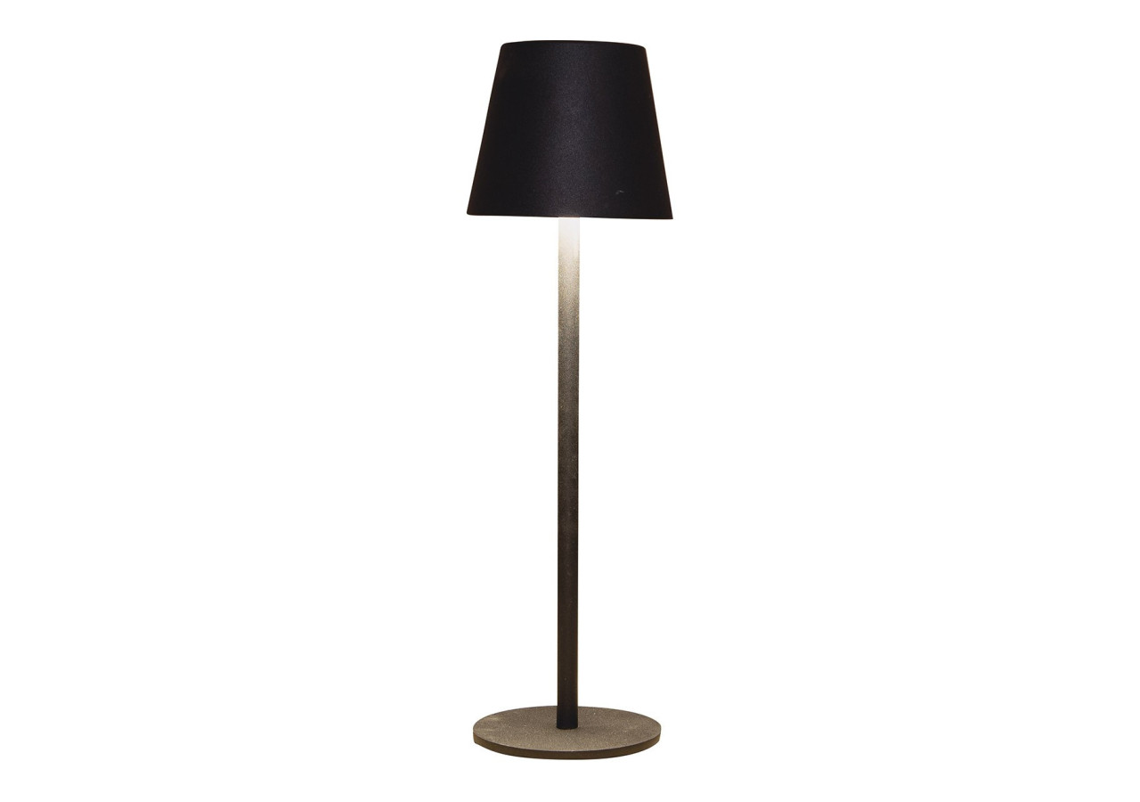 Lampe de Table LED - Dimmable, Touch on/off, Indoor/Outdoor, Métal Mat Noir, 11x36x11cm - 10042144 - WURM