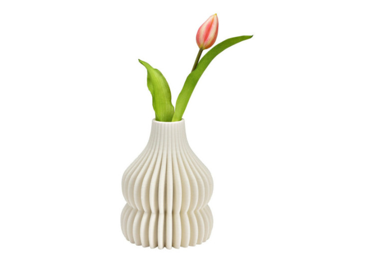 Vase en céramique 3D - Design élégant pour fleurs séchées 12x16x12cm - 10042657 - WURM 2