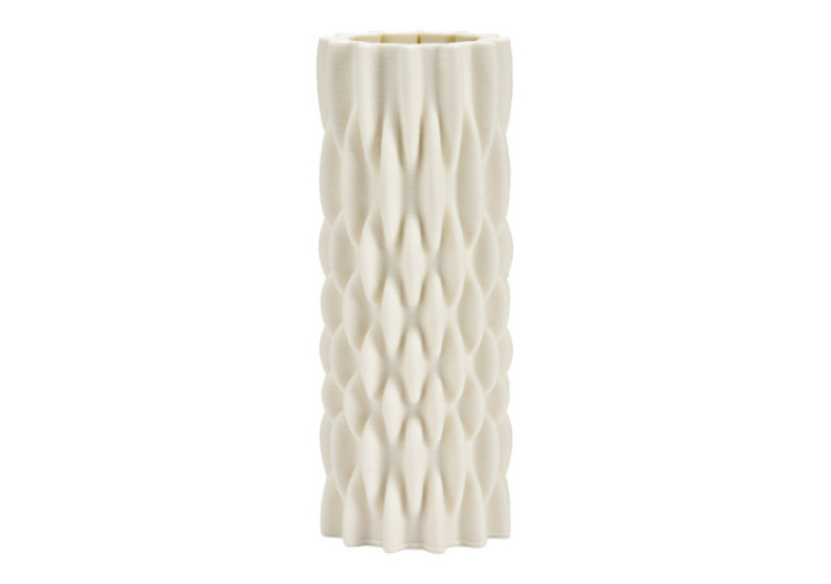Vase en céramique 3D - Style contemporain pour fleurs séchées 8x22x8cm - 10042660 - WURM