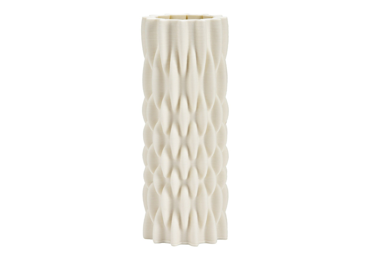 Vase en céramique 3D - Style contemporain pour fleurs séchées 8x22x8cm - 10042660 - WURM