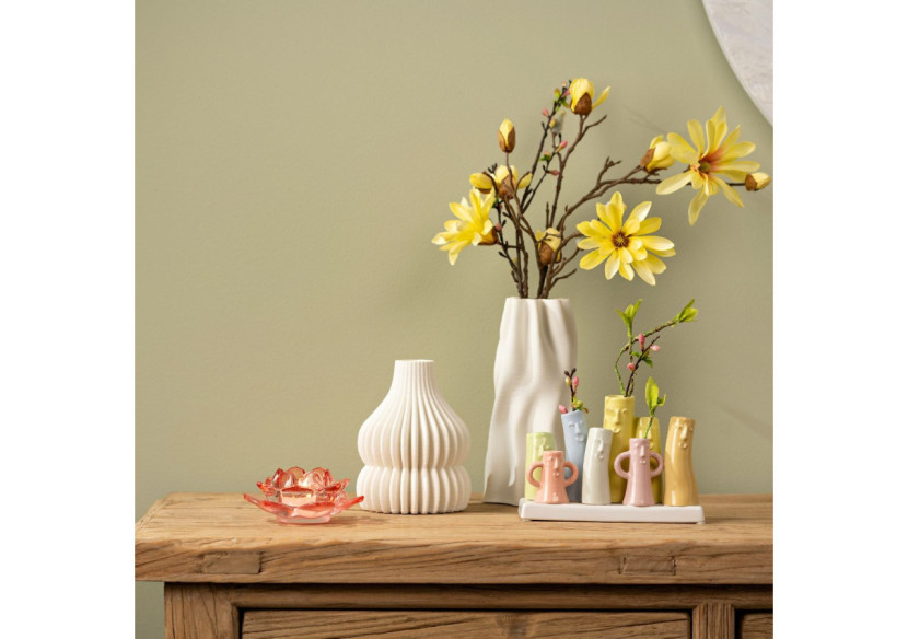 Vase Gesichter - Céramique multicolore 18x12x8cm - 10042799 - WURM