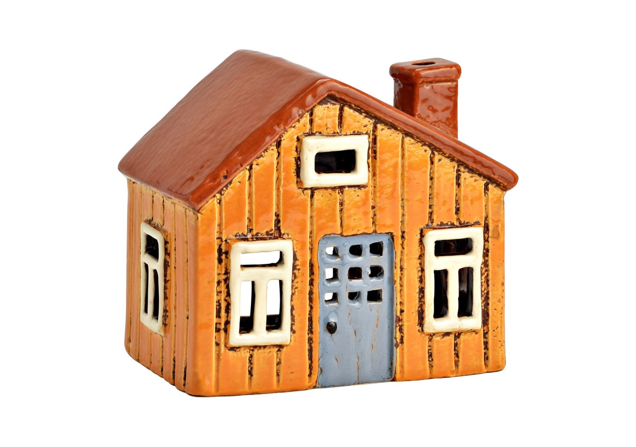 Maison lumineuse en grès - Brun 13x12x8cm - 10042962 - WURM