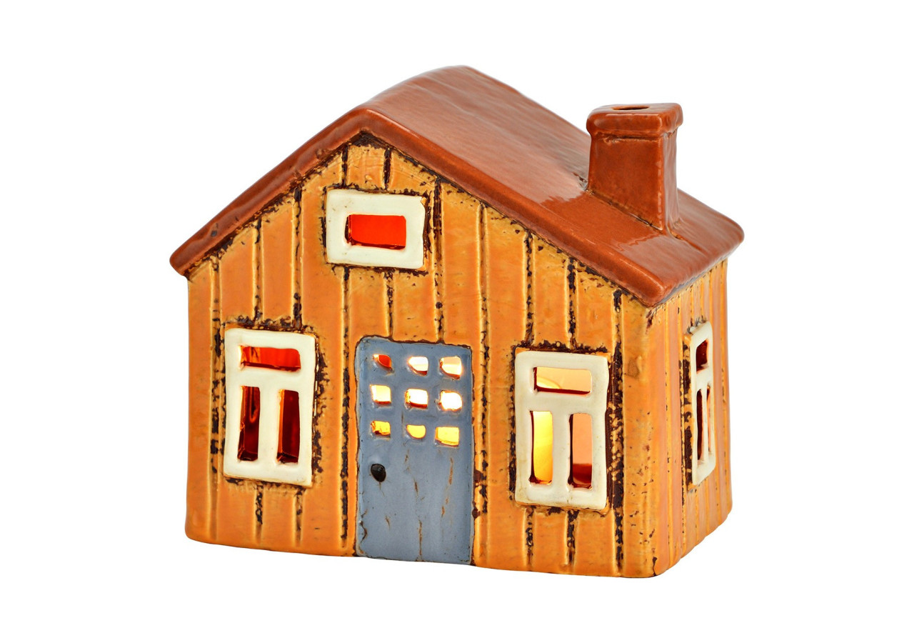 Maison lumineuse en grès - Brun 13x12x8cm - 10042962 - WURM