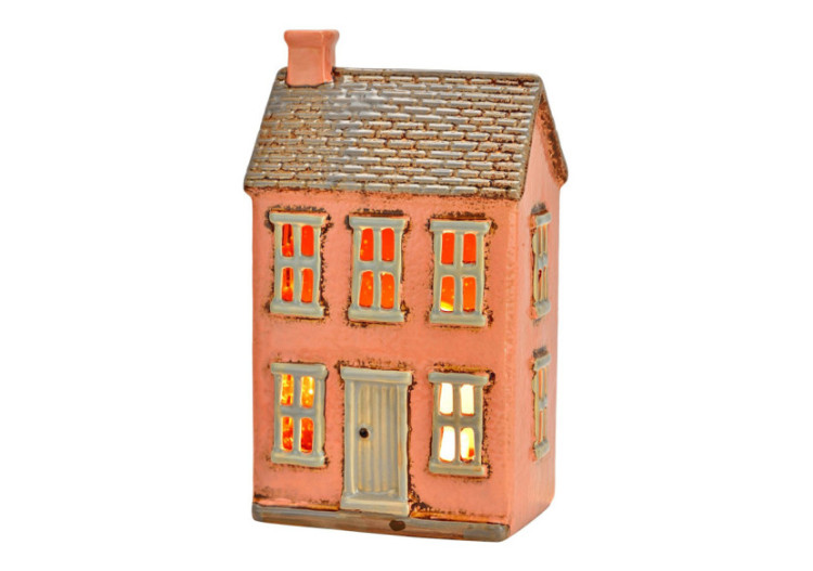 Maison lumineuse en grès - Rose 13x22x8cm - 10042964 - WURM 2