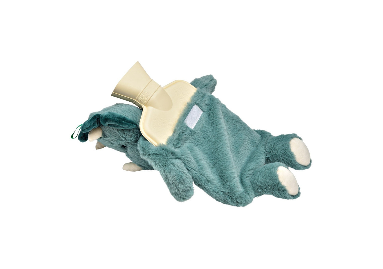 Bouillotte Dino - Plastique turquoise 0,7L 27x43x12cm - 10043041 - WURM