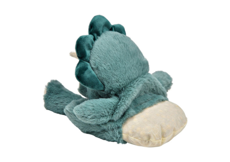 Coussin en noyaux de cerise Dino - Polyester turquoise 22x35x10cm - 10043044 - WURM 2