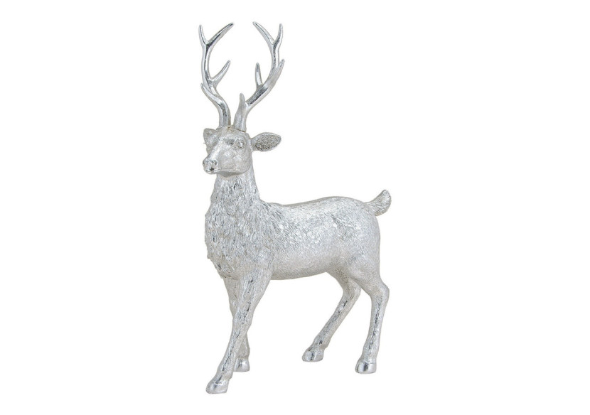 Cerf Argenté en Poly - 24x10x36cm - 10055686 - WURM