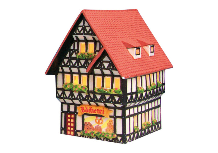 Boulangerie Lichthaus de Linz - Porcelaine colorée 16x17x11 cm - 10056163 - WURM