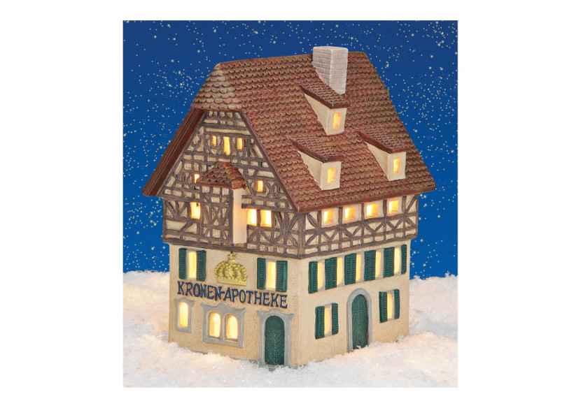 Pharmacie Kronen - Lichthaus en porcelaine 11x17x16 cm - 10056174 - WURM