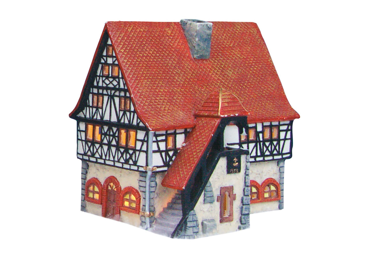 Mairie de Schifferstadt - Lichthaus en porcelaine 12x16x16 cm - 10056267 - WURM