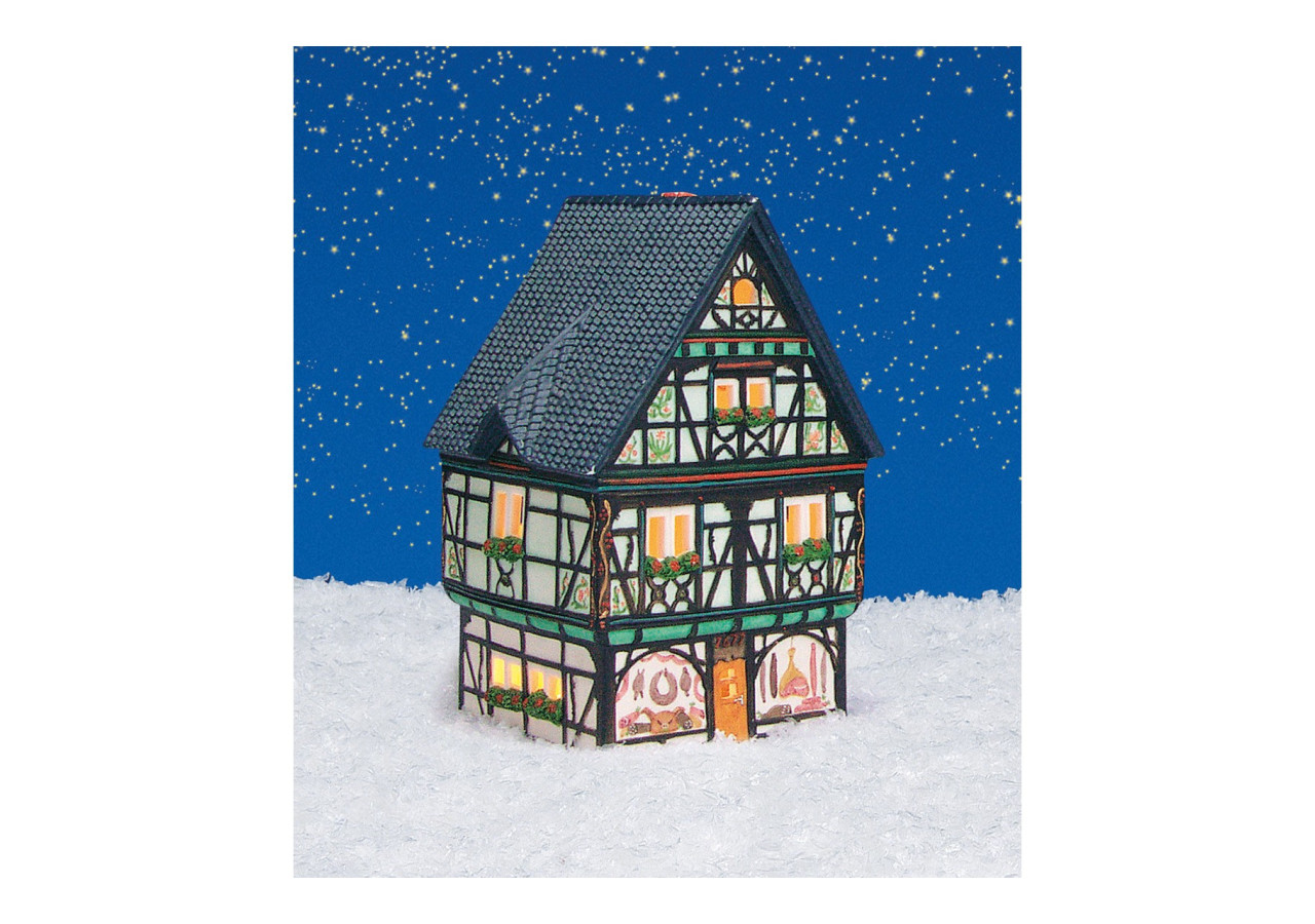 Maison 'Boucherie' - Porcelaine colorée 10 x 19 x 10 cm - 10056721 - WURM