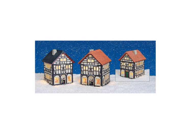 Maison d'éclairage Wurm - Knusperhäuschen Tee-Stube Bonn 12x16x12cm - 10056786 - WURM 2
