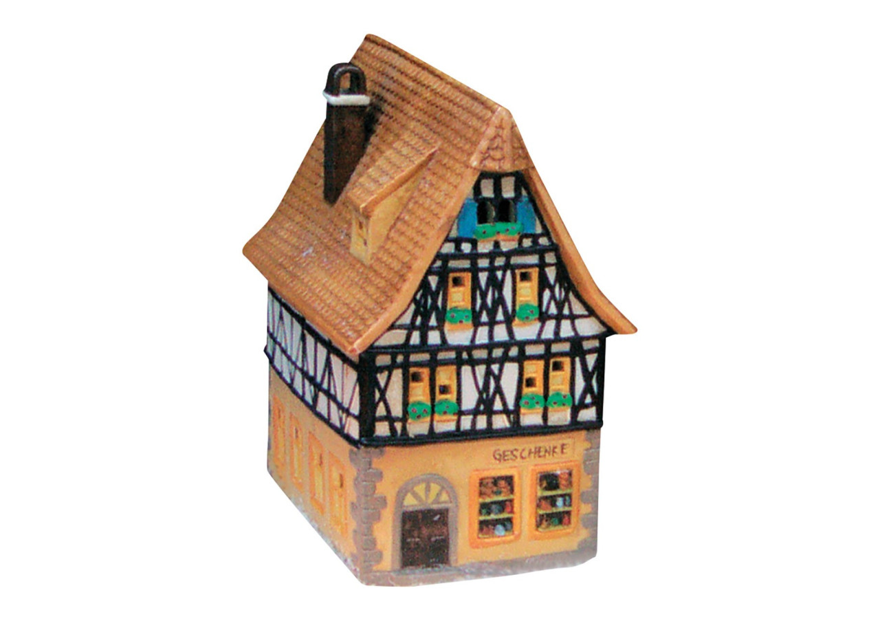 Maison à lumière Wurm - Boutique de cadeaux en porcelaine 10x19x13cm - 10057786 - WURM
