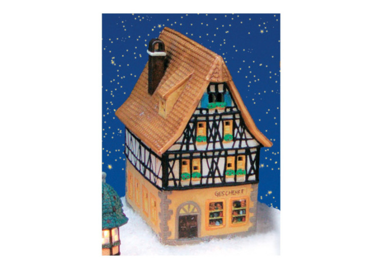 Maison à lumière Wurm - Boutique de cadeaux en porcelaine 10x19x13cm - 10057786 - WURM 2