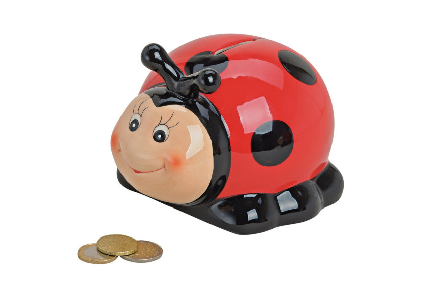 Tirelire Coccinelle - Céramique 14x13x11cm - 10012759 - WURM