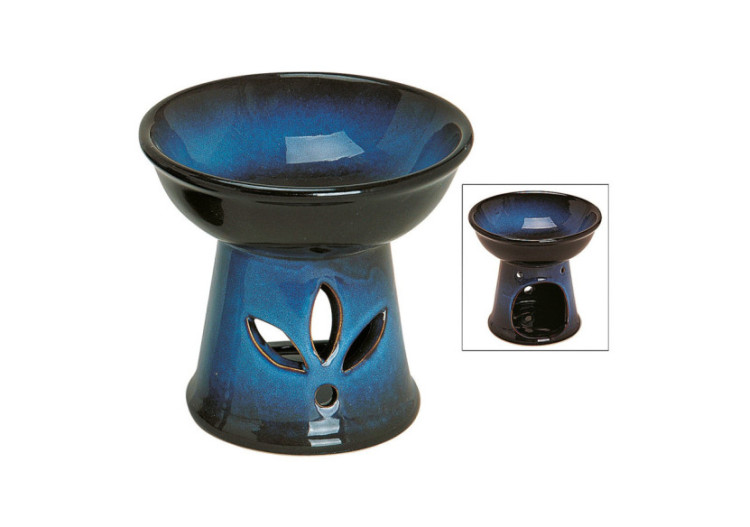 Lampe fragrance en céramique - Bleu 13x13x13cm - 10020708 - WURM