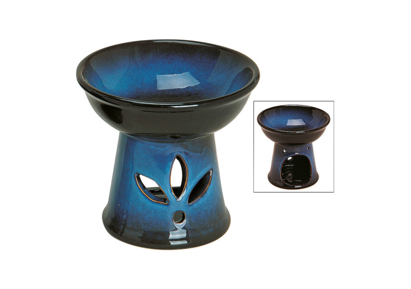 Lampe fragrance en céramique - Bleu 13x13x13cm - 10020708 - WURM