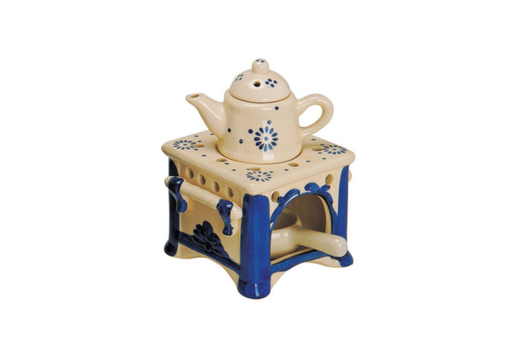 Lampe fragrance en céramique - Cuisine avec théière 10x10x15cm - 10020751 - WURM