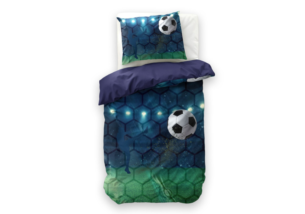 Housse de couette Live Football - 140 x 200/220 cm en microfibre douce - 17021739 - Royal Textile