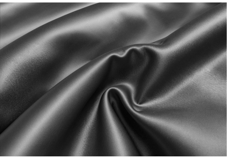 Housse de Couette Satiné Brillant Anthracite - 140 x 220 cm - 17020871 - Royal Textile 2