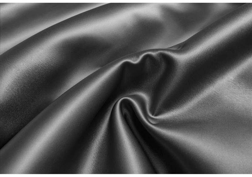 Housse de Couette Satiné Brillant Anthracite - 140 x 220 cm - 17020871 - Royal Textile