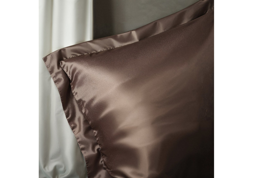 Housse de Couette Glossy Brun - Satin Brillant 140 x 220 cm - 17020868 - Royal Textile