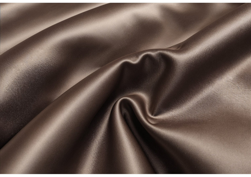 Housse de Couette Glossy Brun - Satin Brillant 140 x 220 cm - 17020868 - Royal Textile