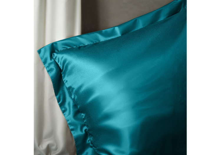 Housse de Couette Glossy Petrol - Satin Brillant 140 x 220 cm - 17020877 - Royal Textile