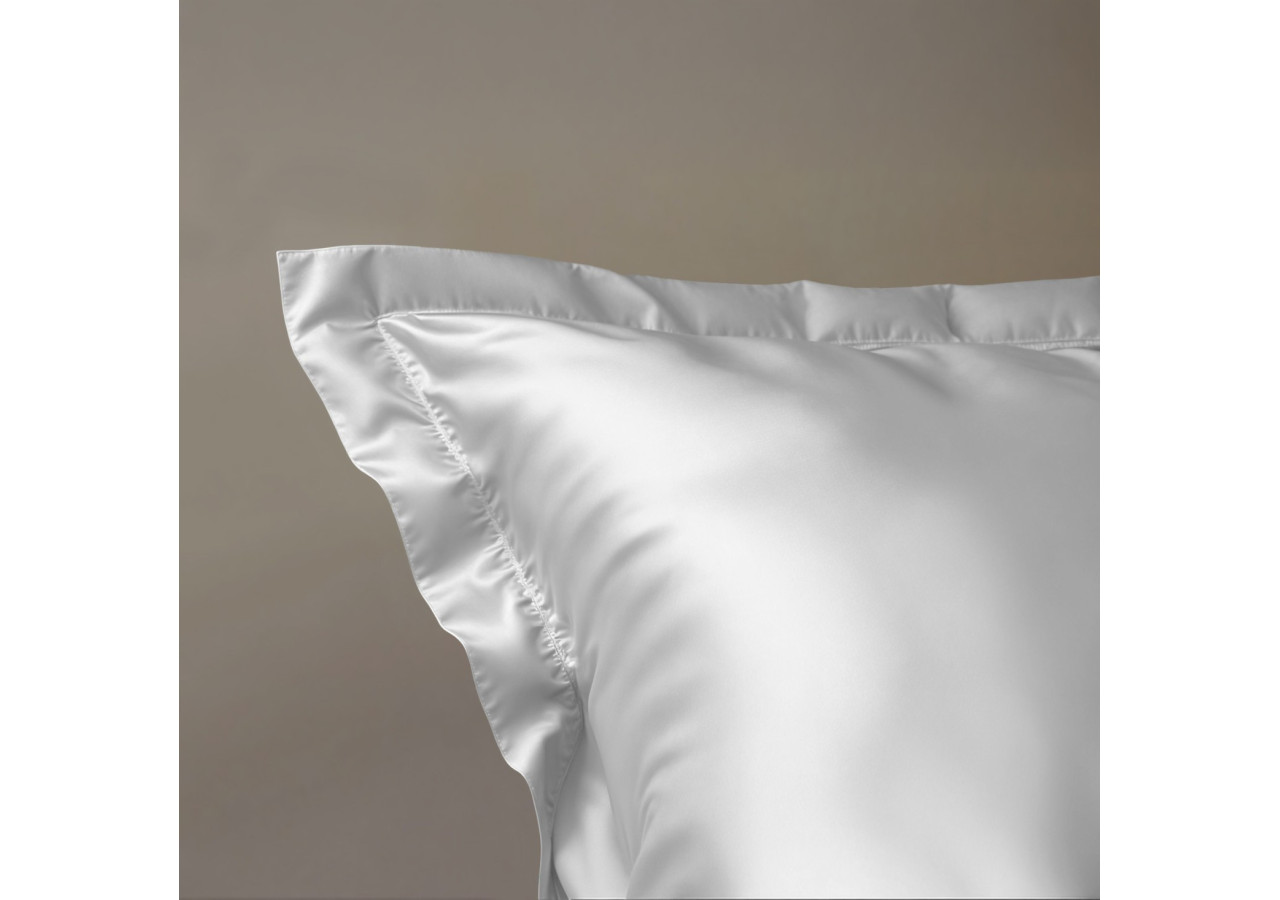 Housse de Couette Glossy Wit 140 x 220 - Élégance simple - 17020859 - Royal Textile