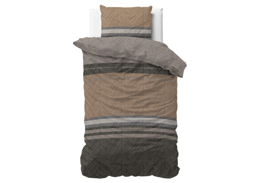 Ezgi Bruin 140 x 220 - Housse de couette élégante en brun - 17022395 - Royal Textile Ezgi Bruin 140 x 220 - Housse de couette élégante en brun - 17022395 - Royal Textile
