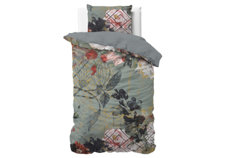 Triangle Nature Groen - Dimensions 140 x 200/220 cm - 17022482 - Royal Textile