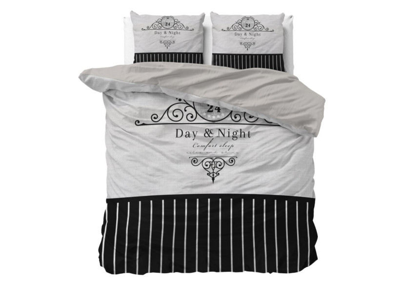 Rideau Jour et Nuit Noir - 200 x 200/220 cm - 17022519 - Royal Textile