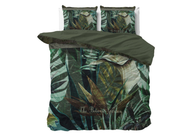 Couverture The Botanic Garden Vert - 200 x 200/220 cm - 17023156 - Royal Textile